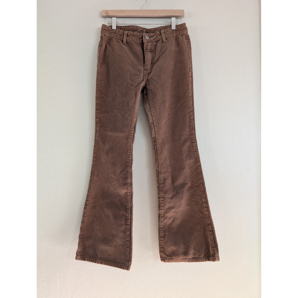 J Galt Brandy Melville Brown Corduroy‎ Flare Pants Womens S Cowgirl Festival